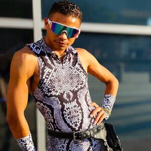 Snakeskin Bodysuit Devil Walking